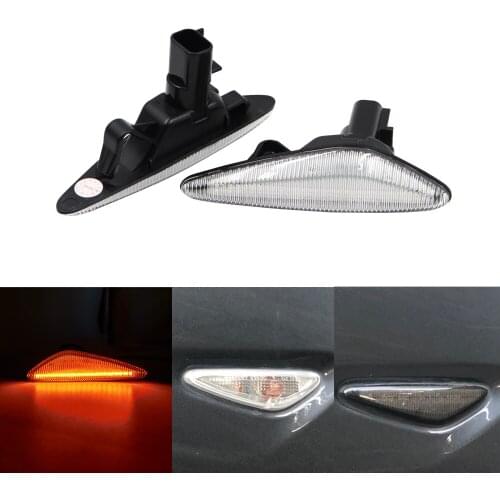 2PCS Amber LED Front Side Marker Light For M azda MX-5 MX-6 16-up, for RX8 09-12,Powered by 36-SMD LED, Replace OEM Sidemarker
