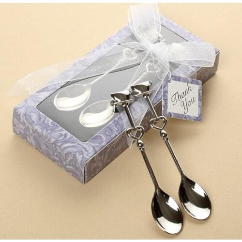 200pcs spoons /lot=100sets/lot 'the perfect blend' coffee spoon in purple gift box Love Heart Spoons Party Favors Free shipping