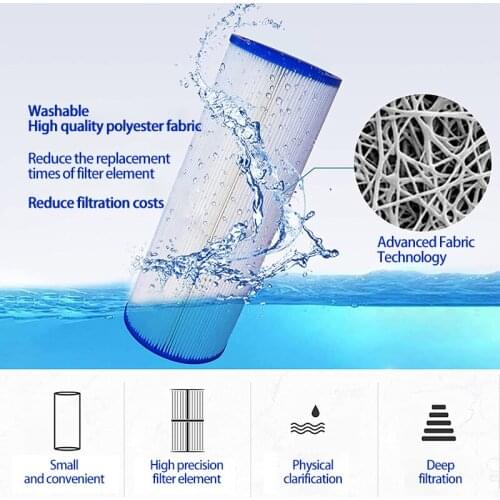 3 Sizes Swimming Pool Equipment Pump Filter Cartridge Pool Replacement Filter Cartridge For Swimming Pool Daily Care