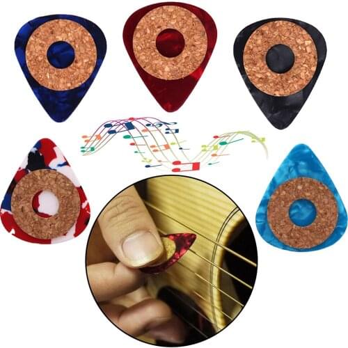 5pcs Professional Celluloid Guitar Picks Plectrum Electric Bass Random Color Plectrum Acoustic Guitar Accessories