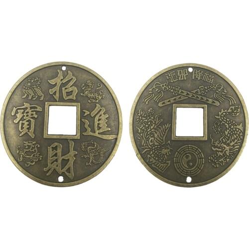 ANGRLY Metal Best Price Chinese Feng Shui Coins for Wealth and Success Lucky Copper Chinese Coins Original Party Gifts