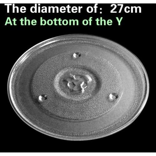 27.5cm diameter Y type microwave oven parts Microwave Oven Glass Turntable Tray Glass Plate Fittings
