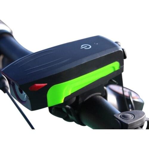 1PCS Mountain Bike Lights Car Headlights Touch Horn USB Charging Live Bells Riding Equipment Accessories