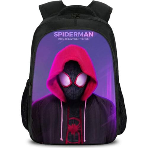 Marvel Avengers Cool Spiderman Cartoon Backpack Parallel World Student Backpack Childrens School Bag Anime Stationery