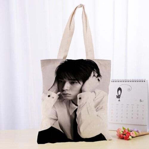 Hot Matsumoto Jun Printed Canvas Tote Bag 30X35cm Cotton Linen Handbag Convenient Shopping Women Handbag Custom Logo