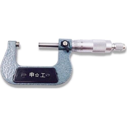 25-50mm/0.01mm Outside Micrometer Carbide Standards Metric Screw Thread Gauge Caliper Measuring Tools