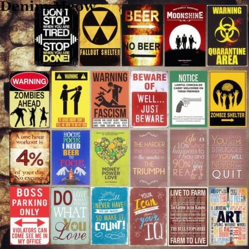 Beware of Well Just Beware Vintage Metal Tin Signs Home Bar Pub Outdoor Decorative Plate Warning Sign Letter Board Poster MN12