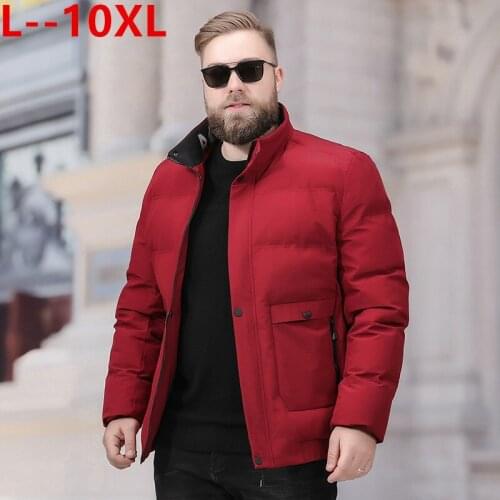 Big 10XL 8XL 6XL Men 2020 Winter New Casual Thick Cotton Pockets Parkas Jacket Men Fashion Outwear Windproof Warm Parka Coat Men