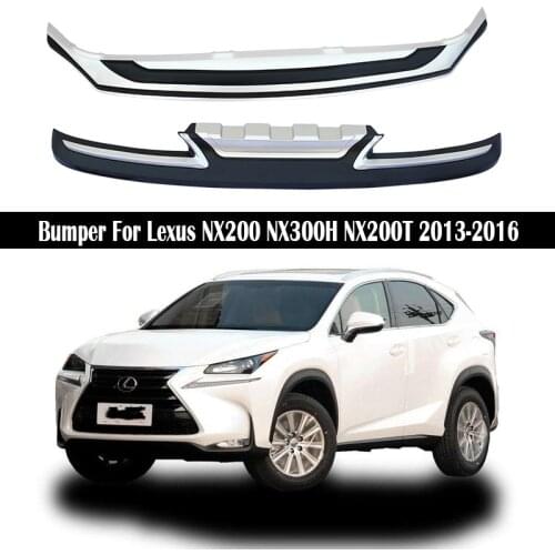 Front+ Rear Bumper For Lexus NX200 NX300H NX200T 2013-2016 Diffuser Guard Bumpers Lip protection cover skid plate ABS materials
