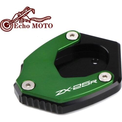 For Kawasaki NINJA ZX 25R ZX25R 2020-2021Motorcycle CNC Kickstand Foot Side Stand Extension Pad Support Plate Enlarge Standvvvvv