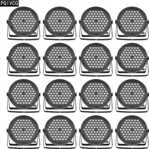 16 PCS 60x3w RGB 3in1 Full Color Led Stage Par Light DMX Stage Lighting KTV BAR DISCO Lighting