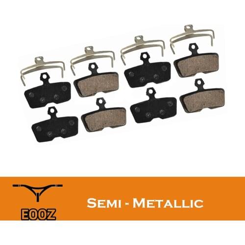 4 Pairs Bicycle Semi - Metallic Hydraulic DISC BRAKE PADS FOR SRAM Code 2011+ / Guide -re 2011+ / Sram Red 22 / S-700