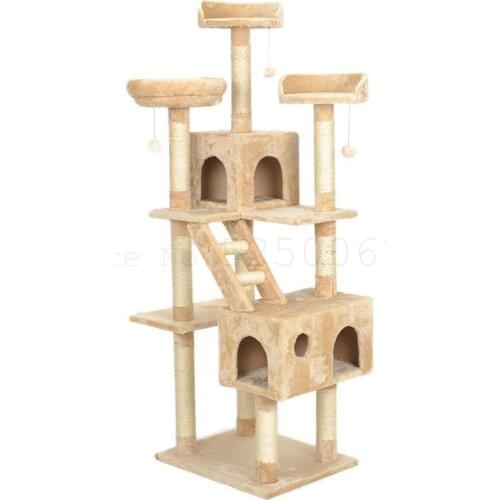 Cat Climbing Frame Cat House Cat Tree Cat Frame With Nest Villa Large Cat Tower Climbing Column Cat Climbing Frame Jumping