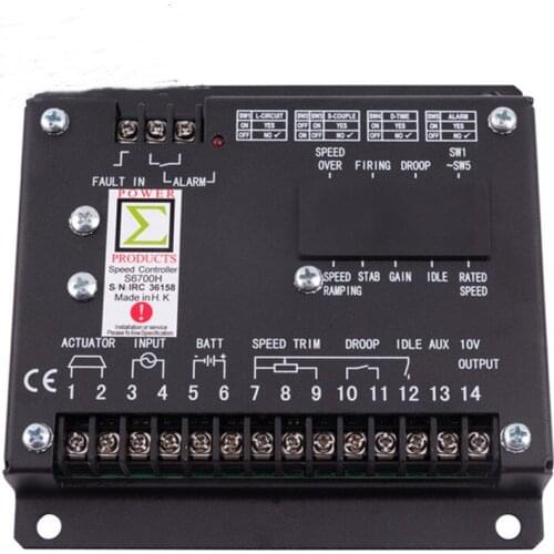 Speed Controller S6700H Power Generator Govornor Adjust Diesel Engine Actuator Motor Regulator Brushless Generating Set Parts