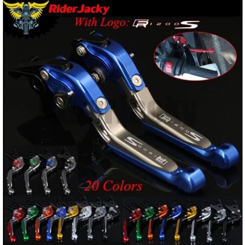 RiderJacky LOGO "R1200S" Motorcycle CNC Brake Clutch Levers For BMW R1200S 2006-2008 2007
