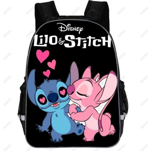 Stitch School Backpack 11-16inch Kids Book Bags 3D Prints Primary Daypack Teenager Boys Girls Schoolbags