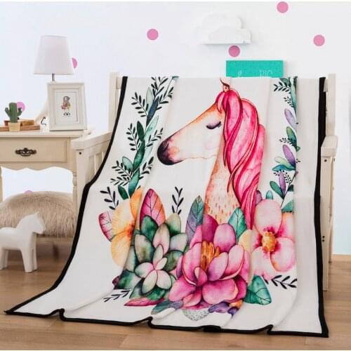 Super soft flannel blanket 3D Beauty Fashionable 150x200cm Fleece Throw Blanket gift Dropshipping animal