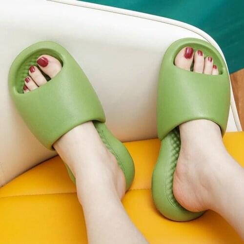 LLUUMIU house slippers women home indoor soft Men Slippers 2021 Summer EVA Sandals Mute Non-slip Women Fish Slides for women