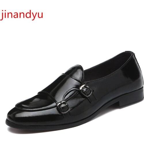 Size 38-48 Men Dress Loafers Wedding Men Shoes Leather Business Formal Man Shoes High Quality Office Leather Shoes Men Classic