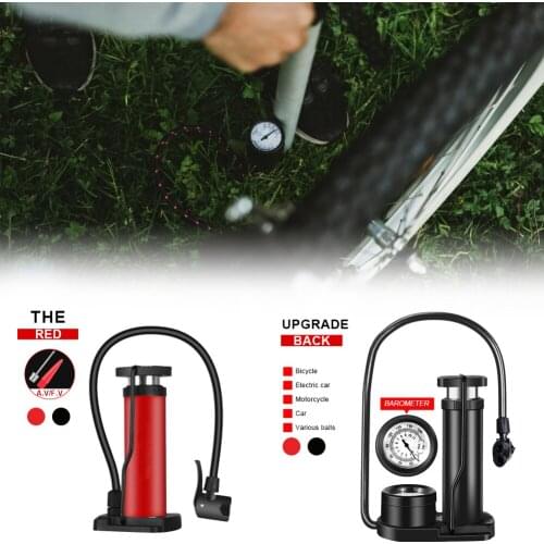 MTB Mini Bike Pump Portable Cycling Inflator Foot Bomba Bicicleta High Pressure Bicycle Air Tire Pump Bicycle Accessories