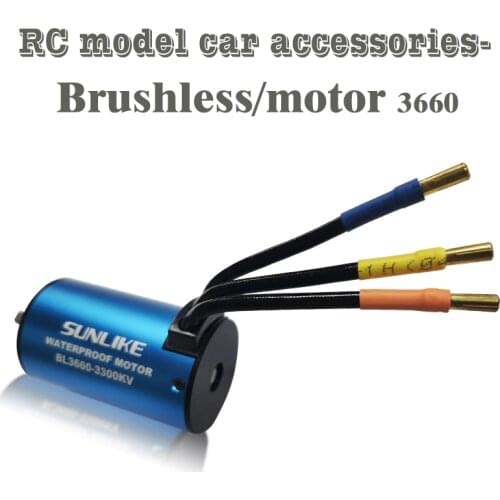 Waterproof Combo 3660 Brushless Motor w//Heat Sink 80A Brushless ESC 3300KV 3800KV Servo For RC 1/10 Car