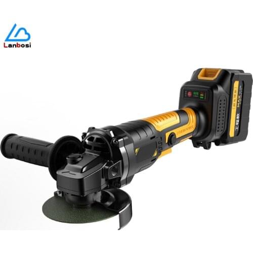 High-Power Brushless Rechargeable Angle Grinder Lithium Battery Polishing Machine Cutting Grinder Rechargeable Grinder
