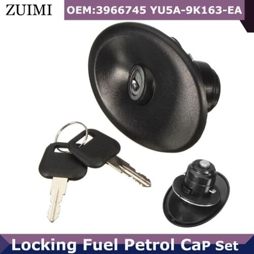 Locking Fuel Petrol Cap Come+2 Keys Tank Cover 3966745 YU5A-9K163-EA For Ford Transit MK5 1994 1995 1996 1997 1998 1999 2000