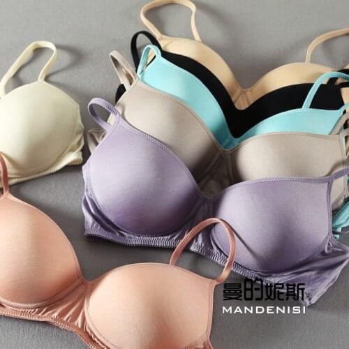 Women Sexy 3/4 cup bra 100% Natural Silk Lining Lace Wire Free Bras Everyday bralette Black bralett Silk Bras