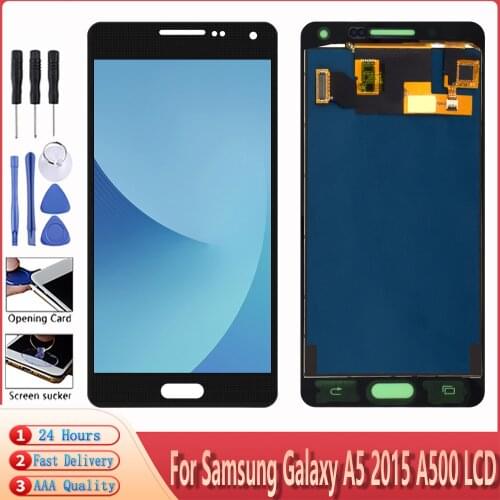 For Samsung Galaxy A5 2015 A500 A500FU A500M A500F A500H LCD Display Touch Screen Digitizer Assembly Replacement TFT New Screen