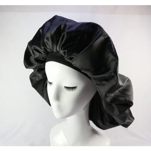 1pc Big Salon Cap Satin Bonnet Cap Sleep Night Cap Hair Cover Hat for Curly Springy styling accessories