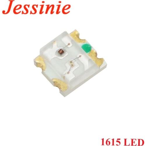 20PCS 1615 SMD LED Red Green Dual Color 2 Color RGB High Light Emitting Diode DIY Kit Electronic Component