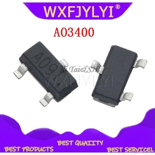 50PCS AO3400 SOT23 AO3400A SOT-23 A09T SOT new MOS FET transistor