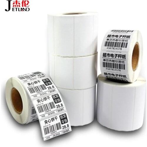 6 x Rolls 30x15mm TOP Direct Thermal Label Sticky Roll 30mm x 15mm x1400pcs (total 8400pcs) thermal label rolls