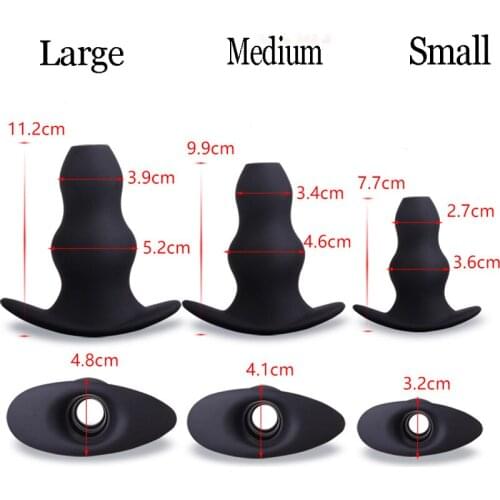 Butt plugs anal sex toys anal speculum Hollow anal plug cleaning enema prostate massage sex products for man women