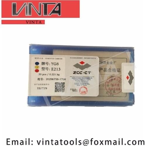 Free shipping high quality 30pcs/lots YG8 E213/ E214/ E215/ E216/ E217 cnc carbide welding inserts
