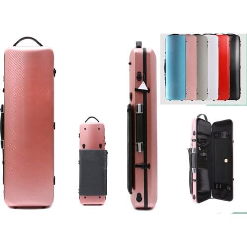 Violin case 4/4 Composite materials Weight-bearing 150kg Two code lock red color
