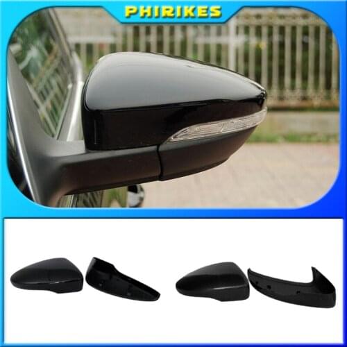 1 Pair Rearview Mirror Cover Side Wing Rear View Mirror Case Covers For VW Golf MK7 7.5 GTD R GTI MK6 6 Polo 6R Scirocco Passat