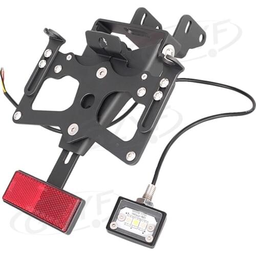 Fender Eliminator Registration Plate Holder License Kit Frame w/ LED Light For Suzuki GSXR1000 2007-2008 GSXR 1000 K7 07 08
