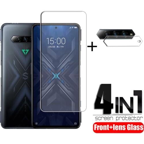 For Xiaomi Black Shark 4 Pro Glass For Black Shark 4 Pro Screen Protector Tempered Glass For Black Shark 4 Pro 4 Lens Film 6.67"