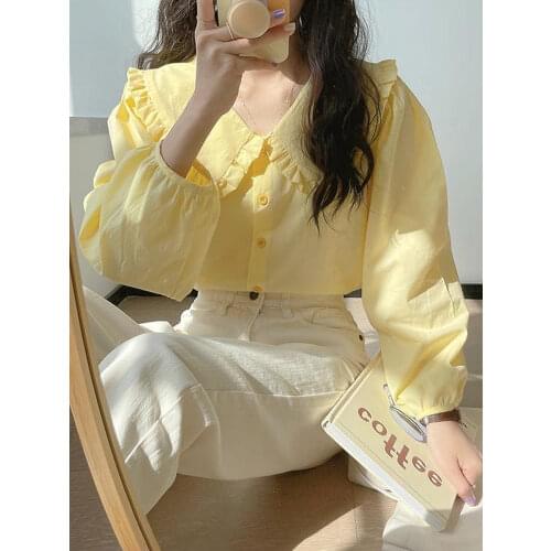 FYCOOKY Women's Ruffle Shirts