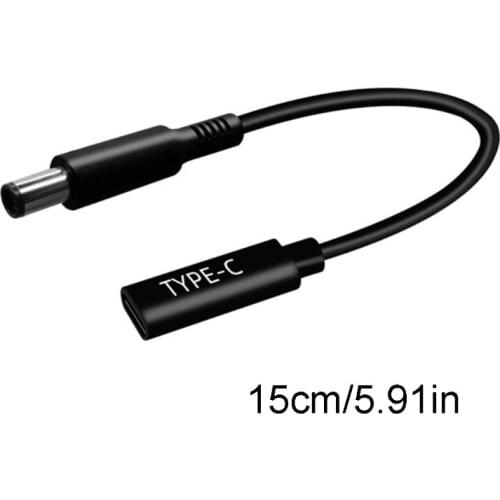 Cable USB Type C to 7.4x5.0mm Dc Jack Laptop Charger Connector Converter for Dell Latitude E7406 E7450 H054
