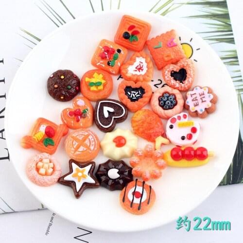 10pcs Resin kawaii food cabochon Desserts bread charms pizza cake pendant diy jewelry making for bracelet earrings necklace