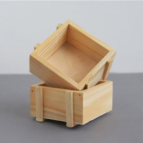 Handmade Jewelry Storage Box Natural Color Handmade Soap Packaging Wooden Box Wood Plain Candy Case Ring Organizer Crafts Case