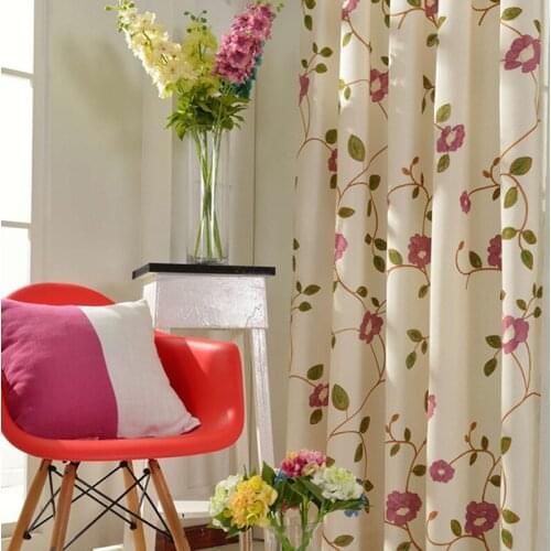 COLORFUL KING Modern Embroidered Floral Blackout Curtains Drapes Curtains For Living Room Bedroom Kitchen