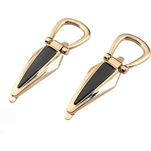 2pcs Metal Bag Side Anchor Gusset Fashion Durable Hang Buckles Bag Side Edge Anchor Link Hardware for Craft Bag Purse Strap DIY