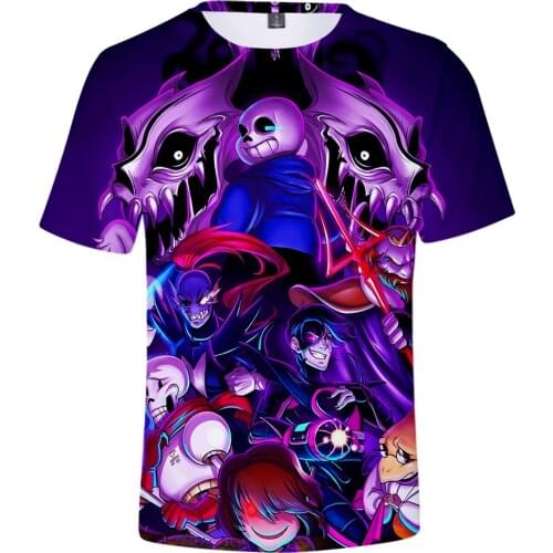 New Arrival Undertale 3D T Shirt Men/Women Fashion Casual Game T-shirt Harajuku Style Anime Tshirt 3D Print Undertale Mens Tees