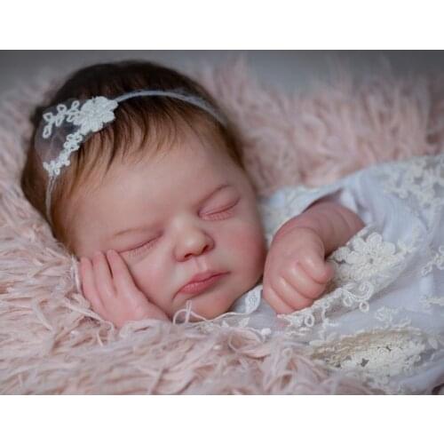 NPK 20inch Reborn Doll Kit Bellami Sleeping Baby Lifelike Soft Touch Fresh color