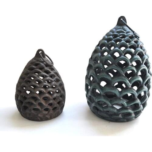 Cast Iron Pine Cone Candelabrum Pineapple Head Incense Burner Fruit Home Coffee Soft Decoration Ornaments Candlestick Garden