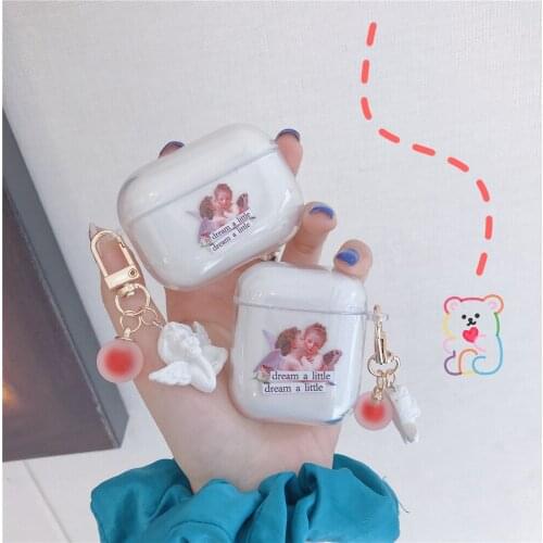 Lover Cupid Transparent Silicone Earphone Cases For Apple Airpods 1 2 Pro Soft TPU Protection Headphone Cover Accessories Case