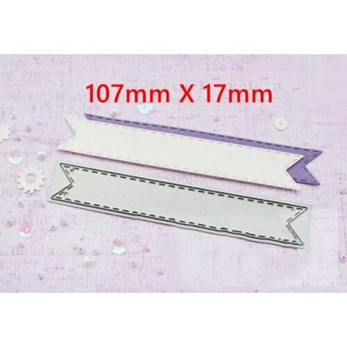 Blank Ribbon Metal Cutting Dies for DIY Craft Making Gift Card Album Scrapbooking Notebook Decor Different Sizes
